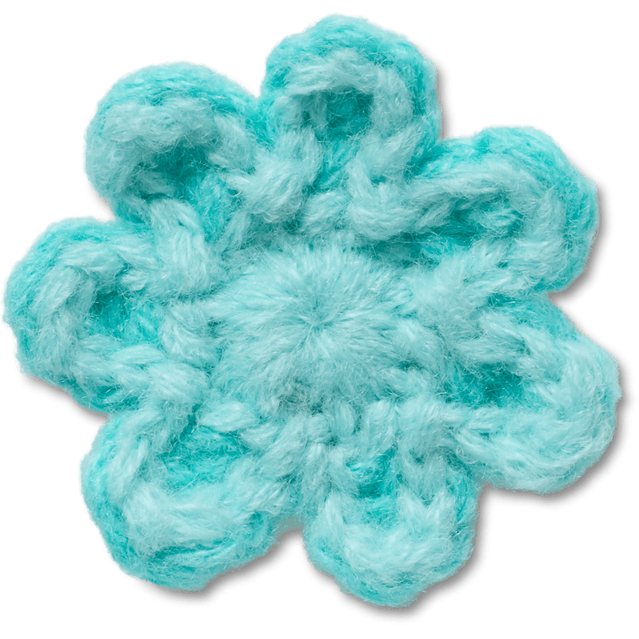 Crocs Crochet Blue Flower Jibbitz™ charms