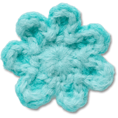Crocs Crochet Blue Flower Jibbitz™ charms