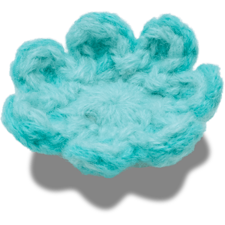 Crocs Crochet Blue Flower Jibbitz™ charms
