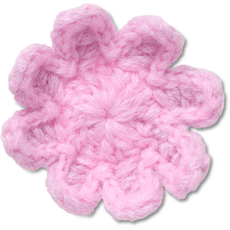 Crocs Crochet Light Pink Flower Jibbitz™ charms