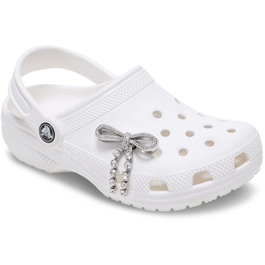 Crocs Silver Gem Bow Jibbitz™ charms