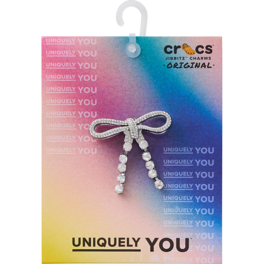 Crocs Silver Gem Bow Jibbitz™ charms