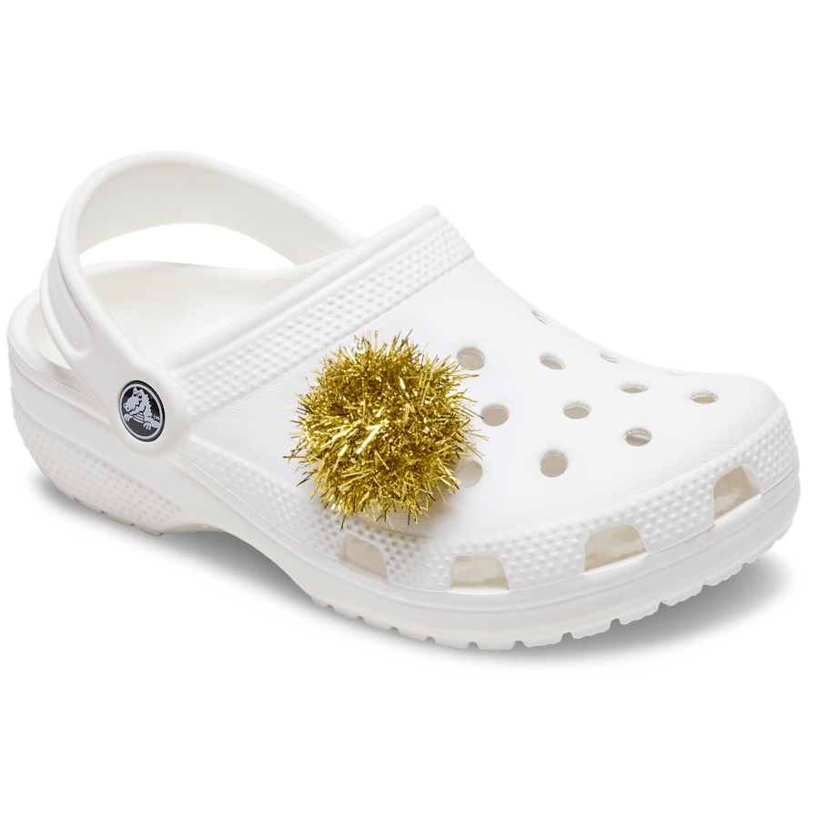 Crocs Gold Tinsel Pom Jibbitz™ charms