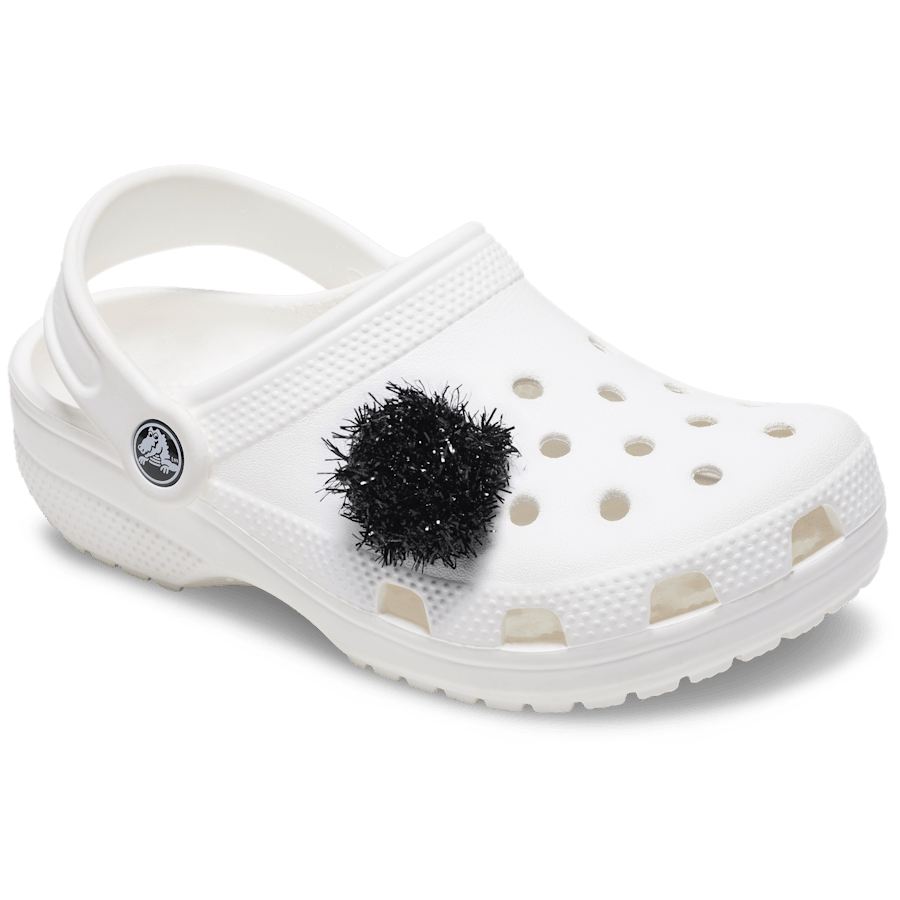 Crocs Black Tinsel Pom Jibbitz™ charms