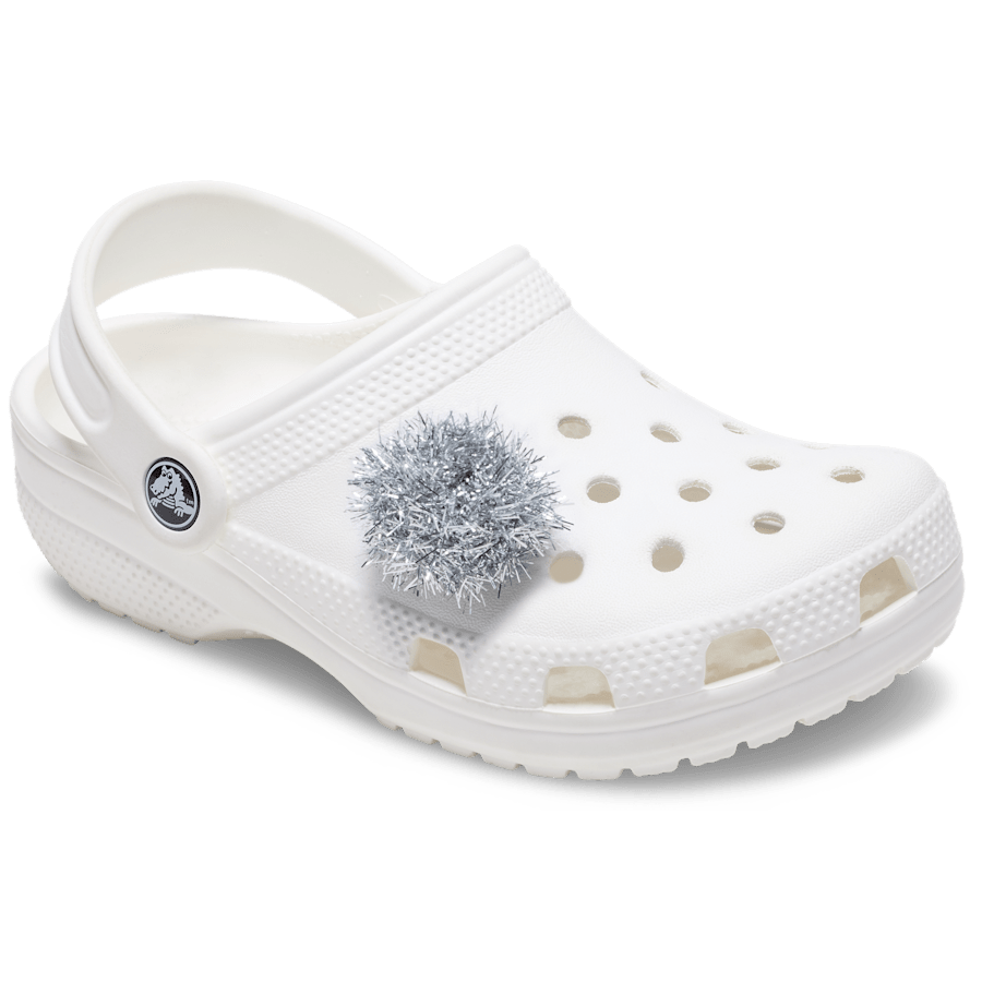 Crocs Silver Tinsel Pom Jibbitz™ charms