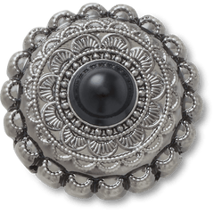 Crocs Silver and Black Emblem Jibbitz™ charms