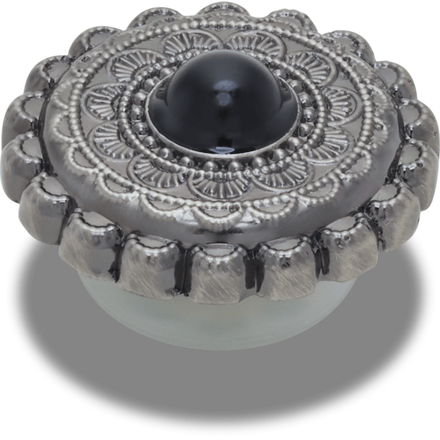 Crocs Silver and Black Emblem Jibbitz™ charms