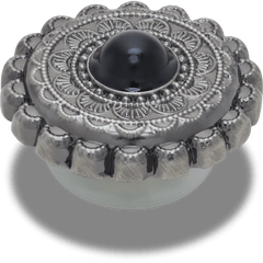 Crocs Silver and Black Emblem Jibbitz™ charms