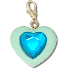 Crocs Blue Heart Sim Gem Charm Jibbitz Shoe Charm