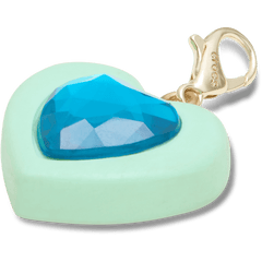 Crocs Blue Heart Sim Gem Charm Jibbitz Shoe Charm