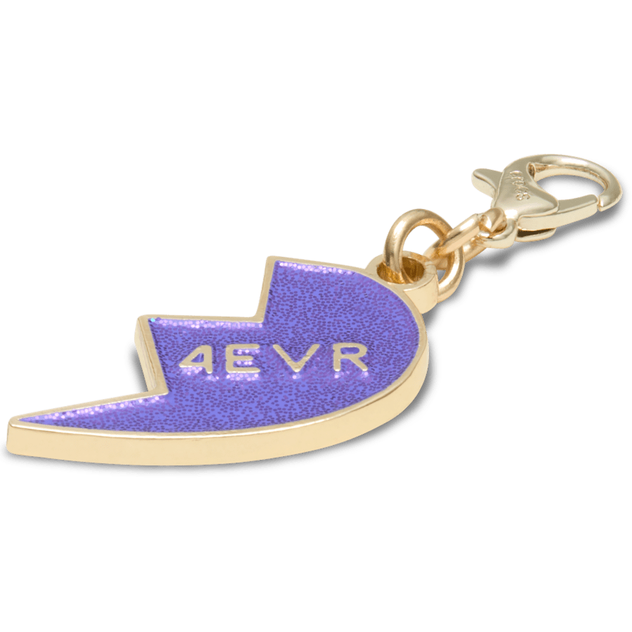 Crocs Purple Glitter BFF Charm Right Jibbitz Shoe Charm