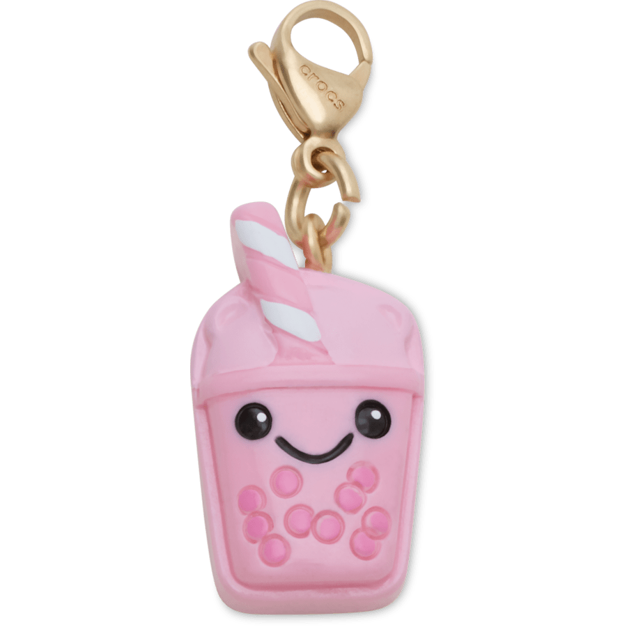 Crocs Cute Pink Boba Charm Jibbitz Shoe Charm