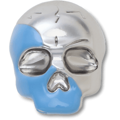 Crocs Silver and Blue Enamel Skull Jibbitz™ charms