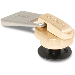 Crocs Gold and Silver Zipper Jibbitz™ charms