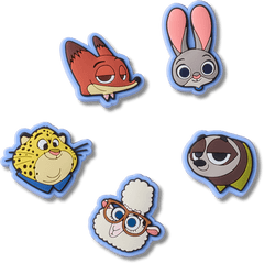 Crocs b'Disney Zootopia 2 5 Pack Jibbitz Shoe Charm