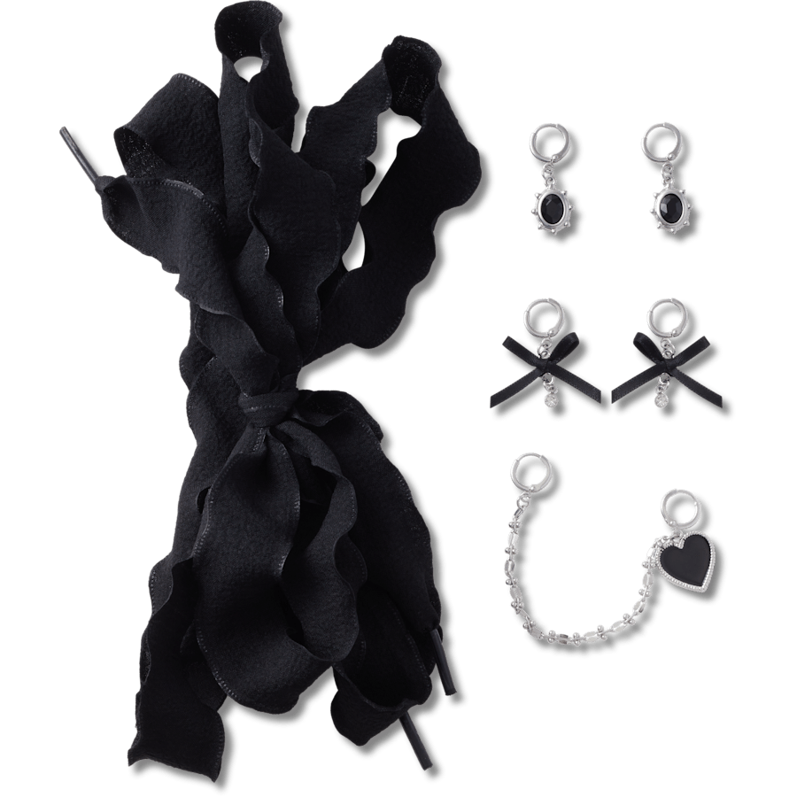 Crocs Laces and Dainty Bow Charm Kit Jibbitz Shoe Charm