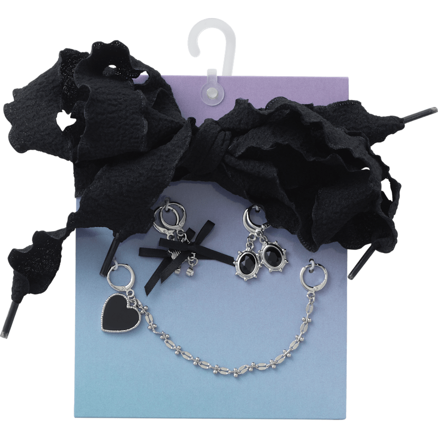 Crocs Laces and Dainty Bow Charm Kit Jibbitz Shoe Charm