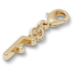 Crocs Gold Letter F Charm Jibbitz™ charms