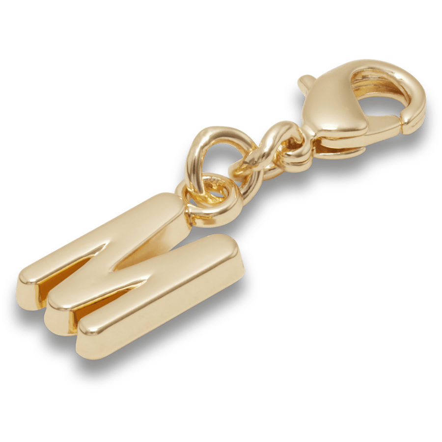 Crocs Gold Letter M Charm Jibbitz™ charms