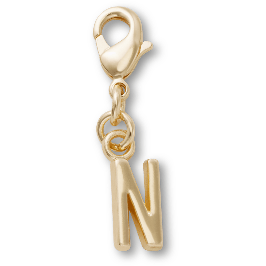 Crocs Gold Letter N Charm Jibbitz™ charms