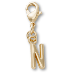 Crocs Gold Letter N Charm Jibbitz™ charms