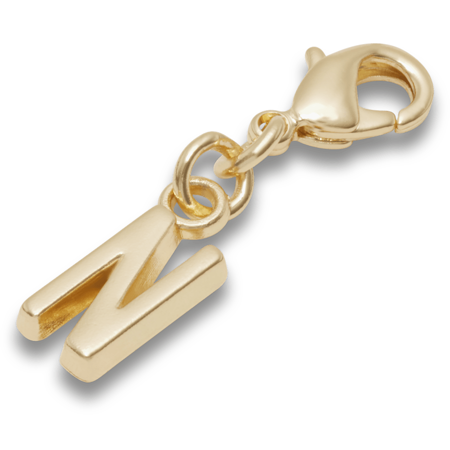 Crocs Gold Letter N Charm Jibbitz™ charms