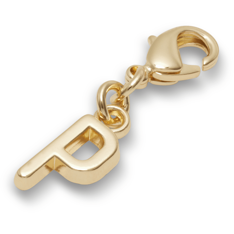 Crocs Gold Letter P Charm Jibbitz™ charms