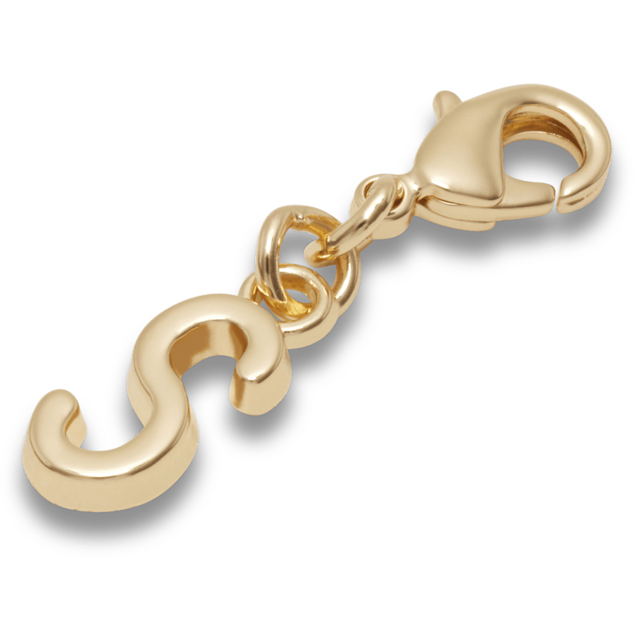 Crocs Gold Letter S Charm Jibbitz™ charms