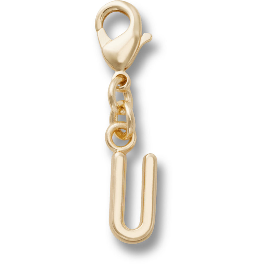Crocs Gold Letter U Charm Jibbitz™ charms