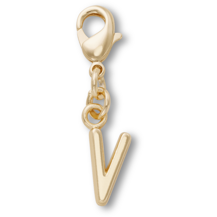 Crocs Gold Letter V Charm Jibbitz™ charms