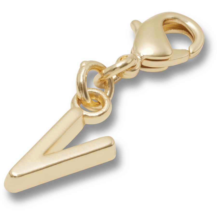 Crocs Gold Letter V Charm Jibbitz™ charms