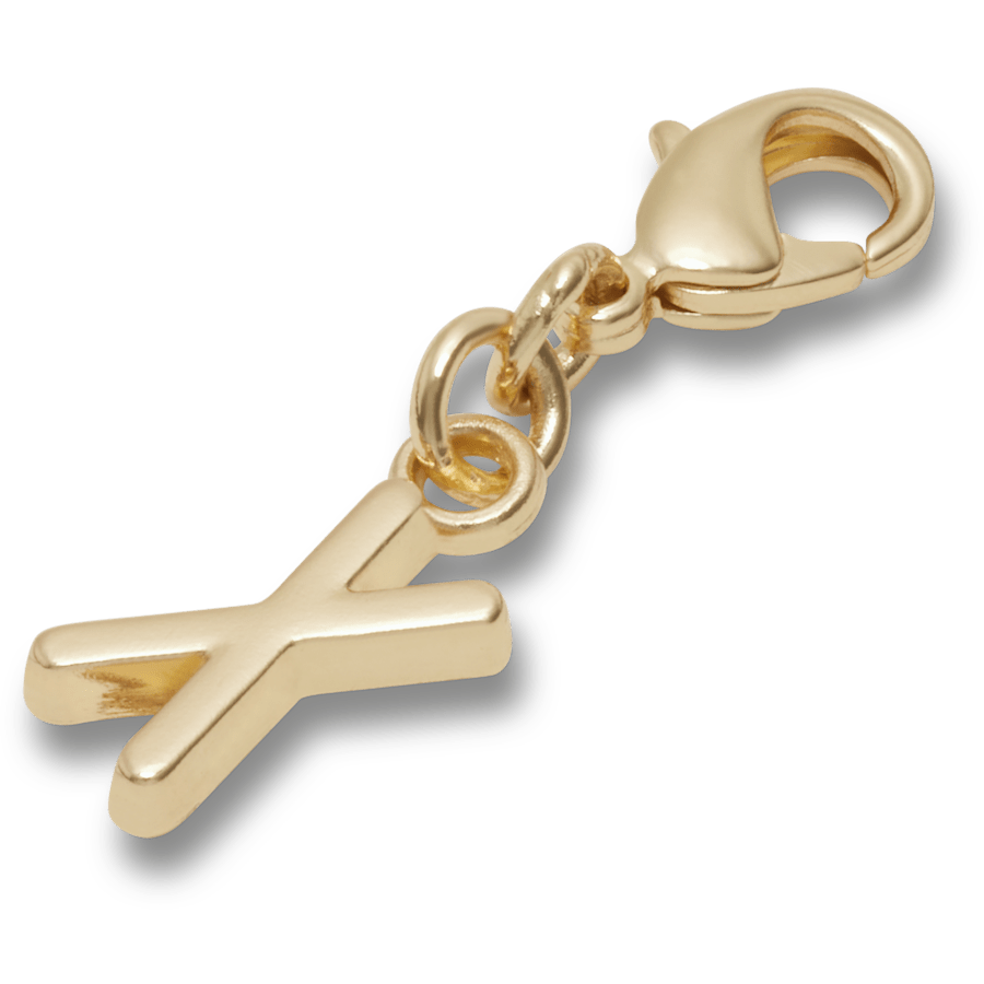Crocs Gold Letter X Charm Jibbitz™ charms
