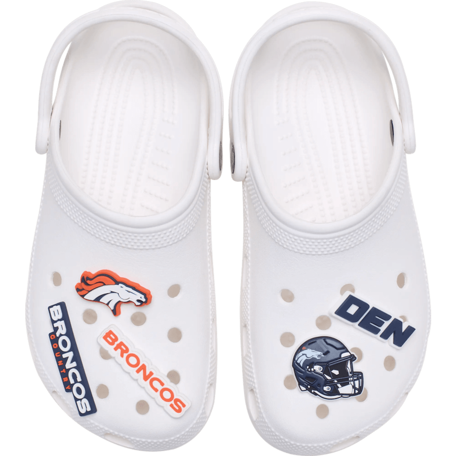 Crocs NFL Denver Broncos 5 Pack Jibbitz Shoe Charm