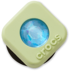 Crocs Green PVC Square SMT Gem Jibbitz™ charms