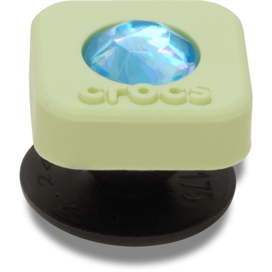 Crocs Green PVC Square SMT Gem Jibbitz™ charms
