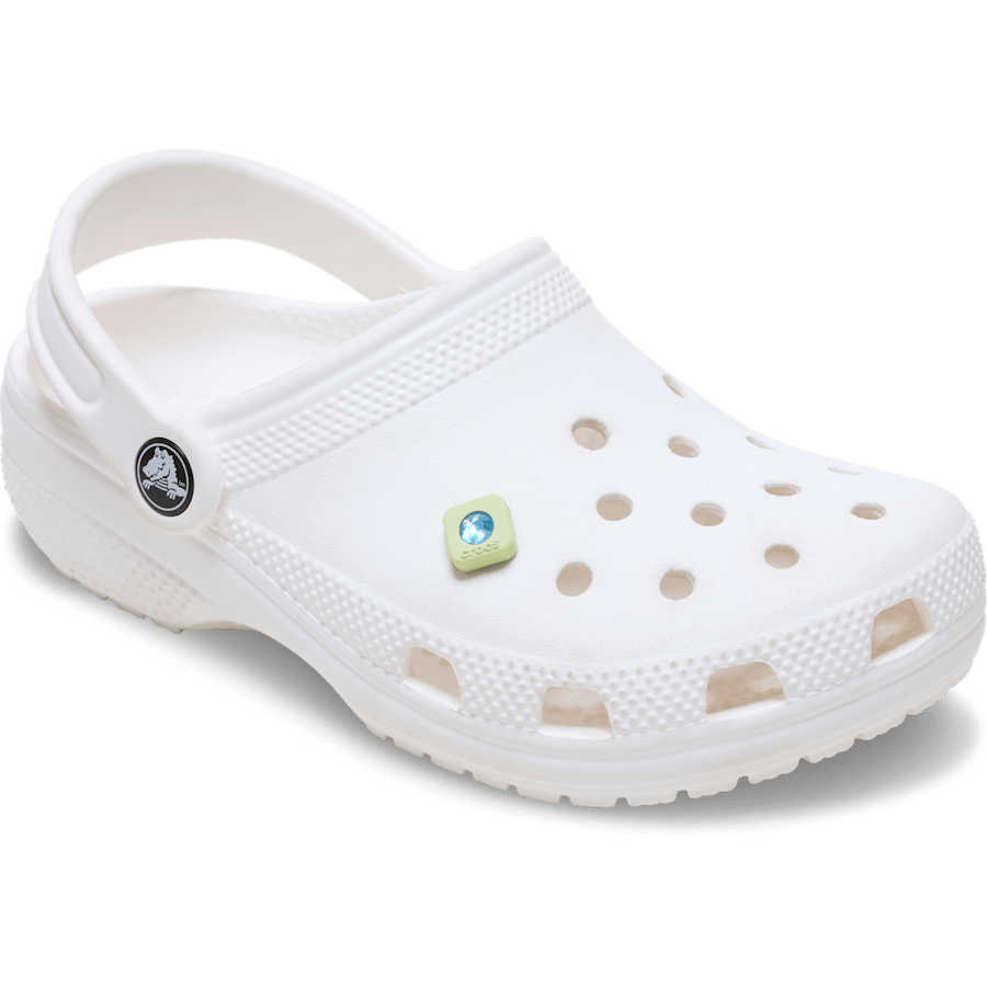 Crocs Green PVC Square SMT Gem Jibbitz™ charms