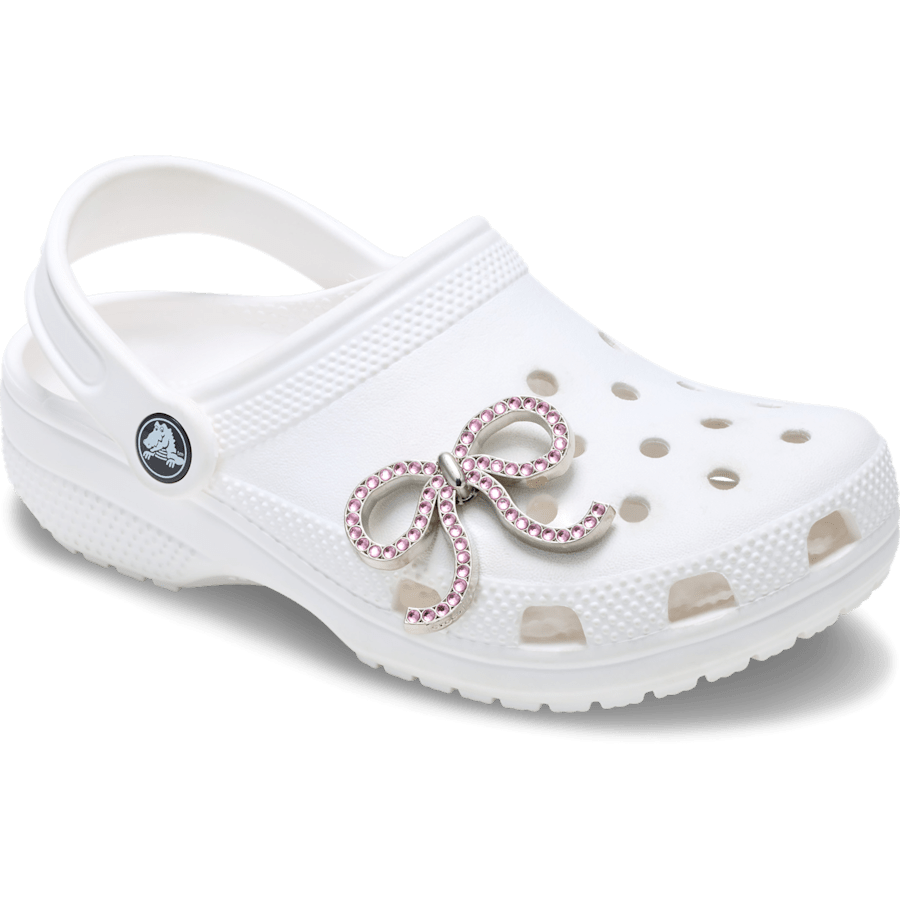 Crocs Pink Glittery Bow Jibbitz™ charms