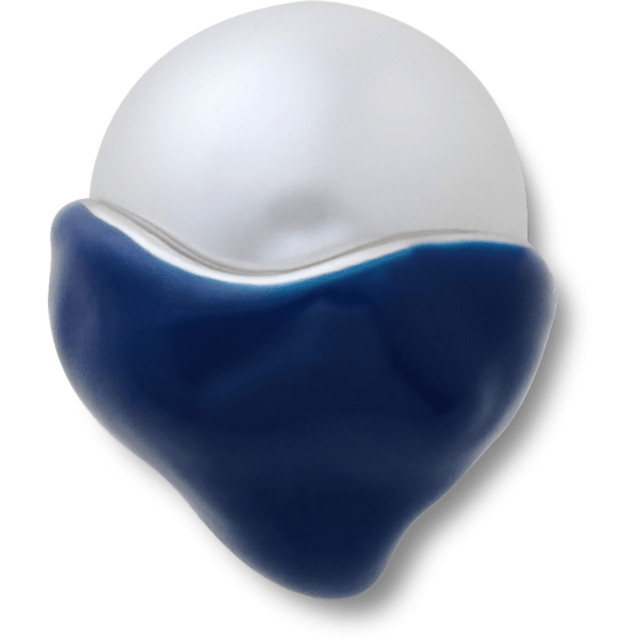 Crocs Blue Dipped Enamel SMT Pearl Jibbitz™ charms