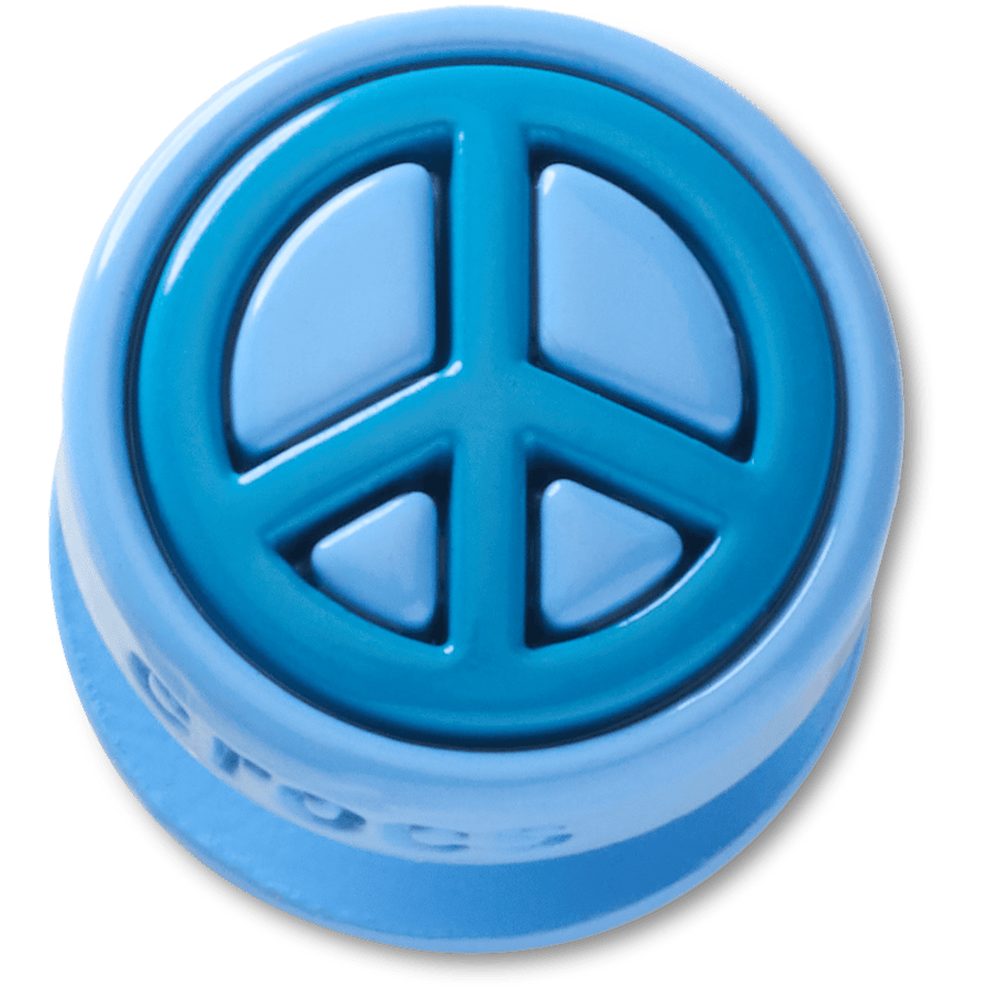 Crocs Blue Peace Sign Icon Jibbitz™ charms