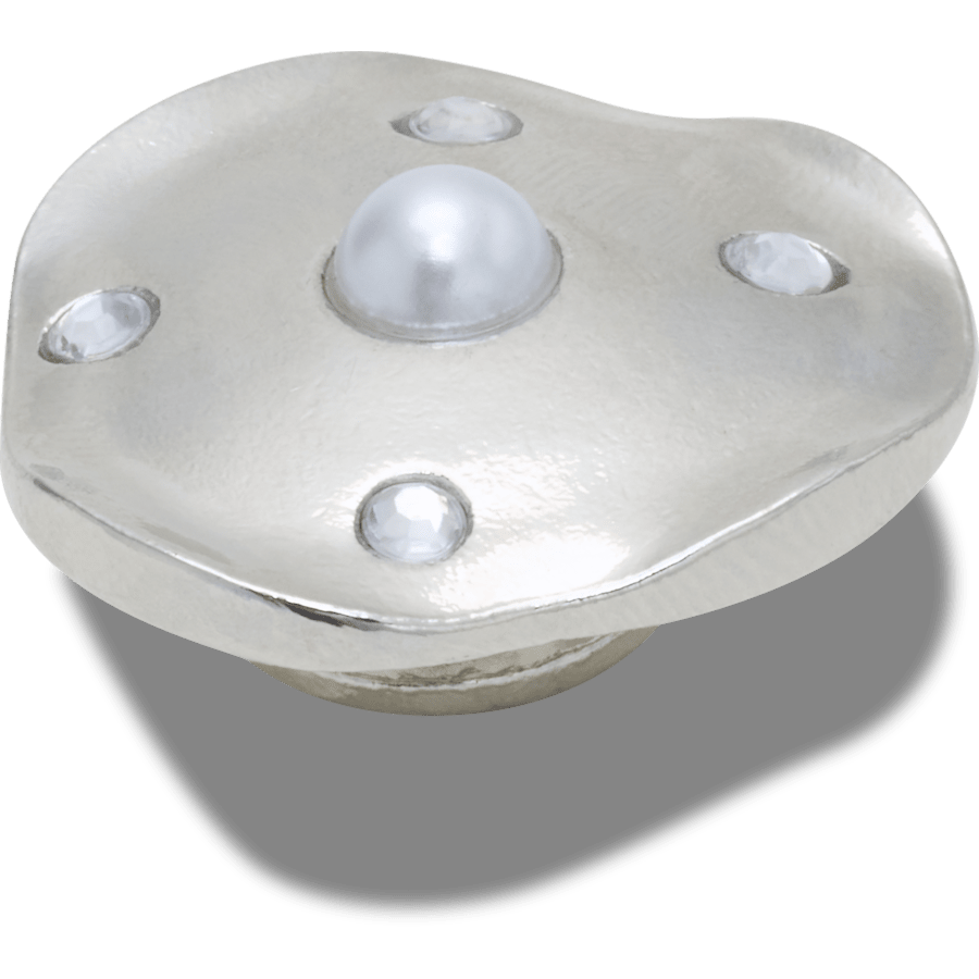 Crocs Silver and Pearl Disc Jibbitz™ charms