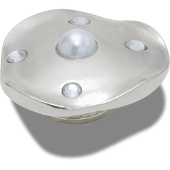 Crocs Silver and Pearl Disc Jibbitz™ charms