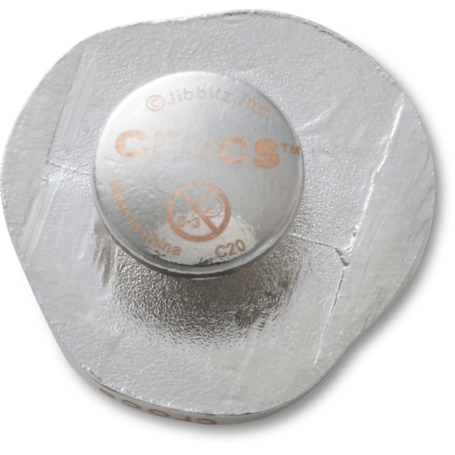 Crocs Silver and Pearl Disc Jibbitz™ charms