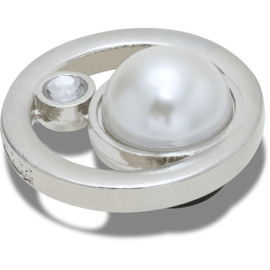 Crocs Silver Ring With Pearl Jibbitz™ charms