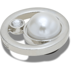 Crocs Silver Ring With Pearl Jibbitz™ charms