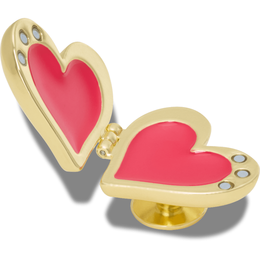 Crocs Gold Bubble Locket Heart Jibbitz™ charms