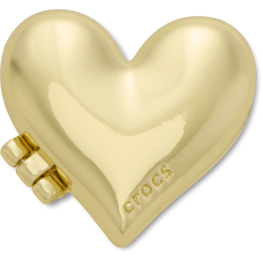 Crocs Gold Bubble Locket Heart Jibbitz™ charms