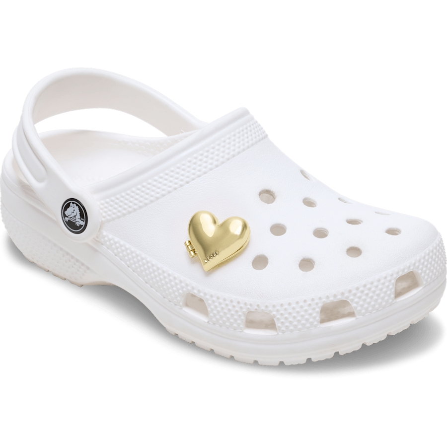 Crocs Gold Bubble Locket Heart Jibbitz™ charms