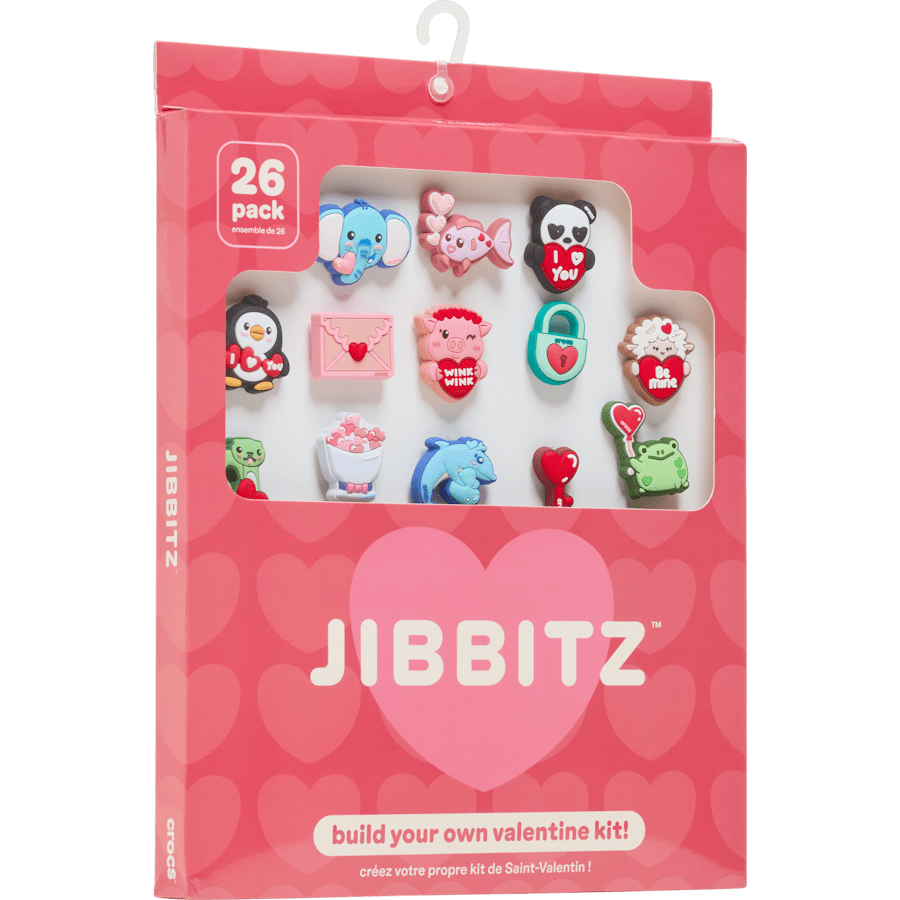 Crocs Valentines Day Card 26 Pack Jibbitz™ charms