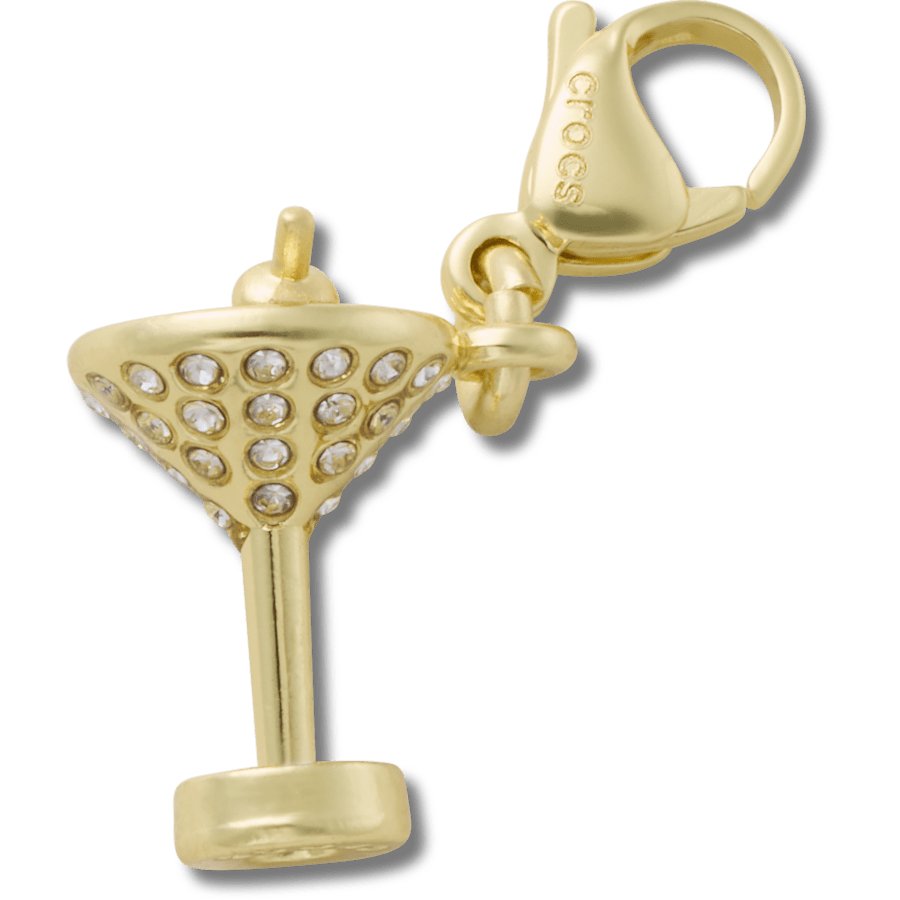 Crocs Gold Martini Charm Jibbitz charm