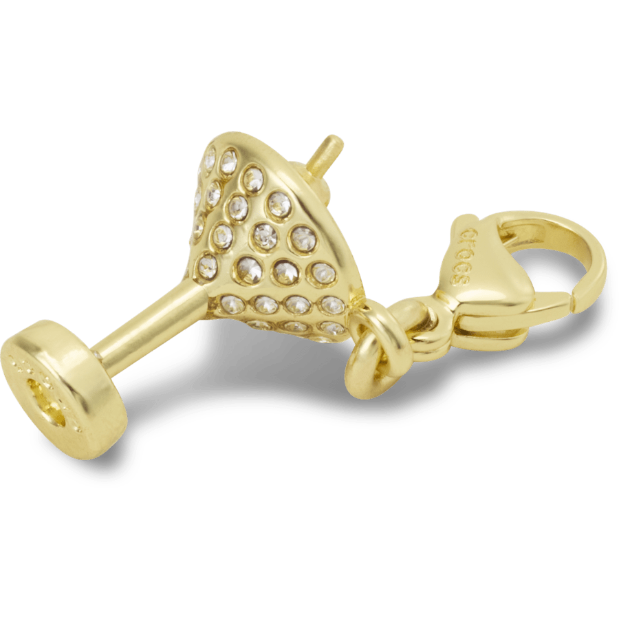 Crocs Gold Martini Charm Jibbitz charm